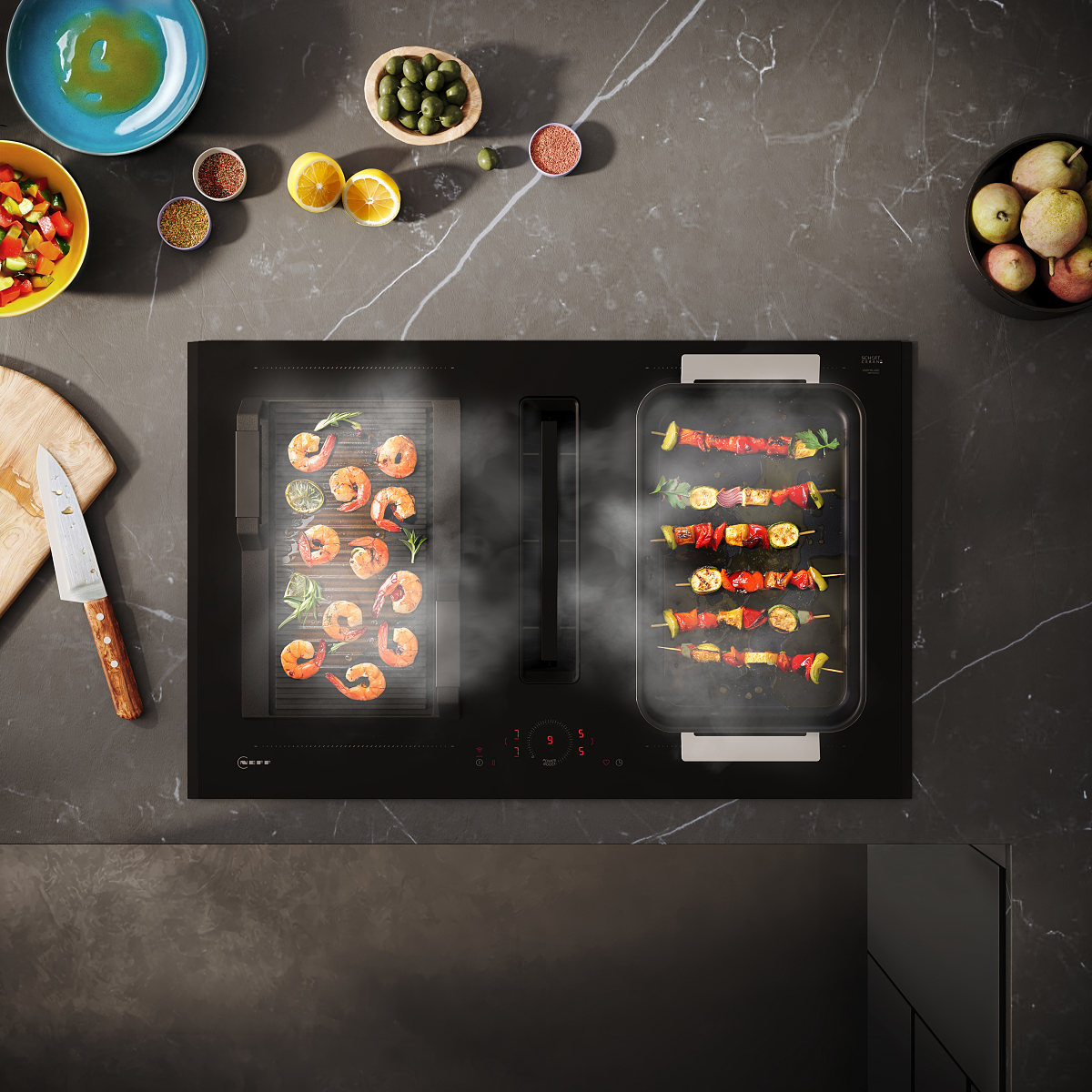 NEFF präsentiert neue Kochfelder in Mattschwarz