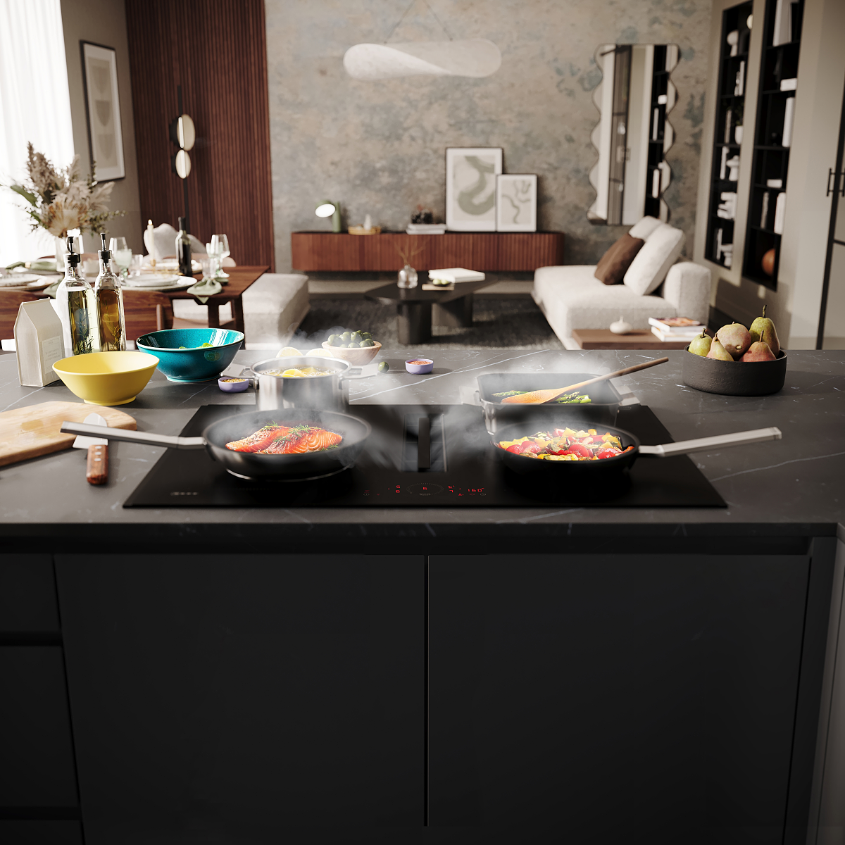 NEFF präsentiert neue Kochfelder in Mattschwarz