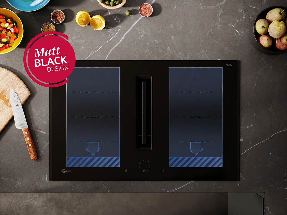 NEFF präsentiert neue Kochfelder in Mattschwarz