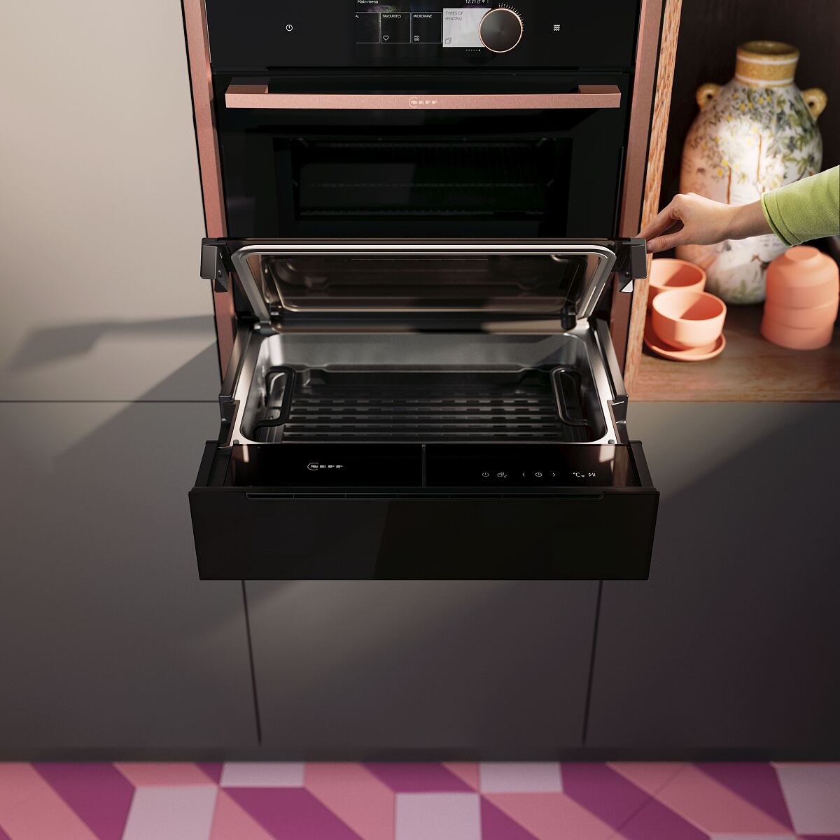 Neff präsentiert die erste Dampfschublade