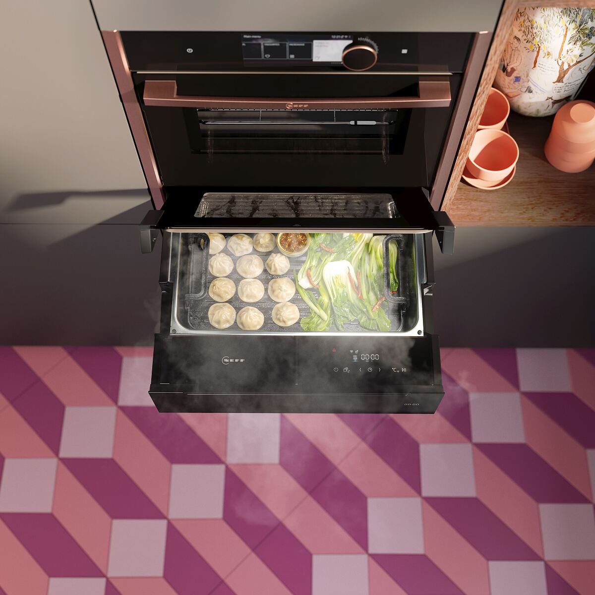 Neff präsentiert die erste Dampfschublade