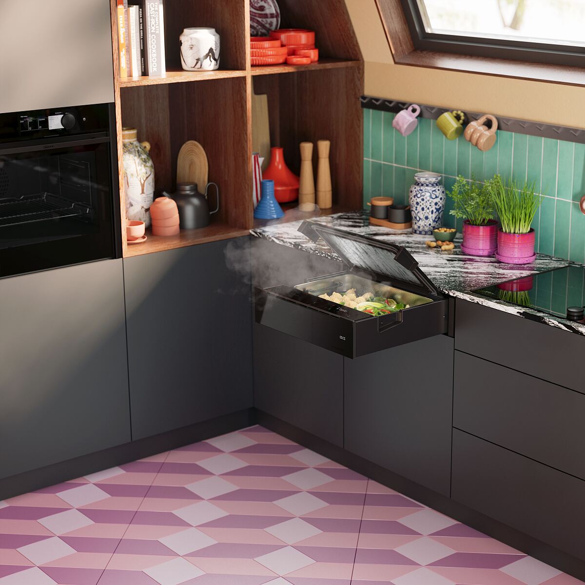 Neff präsentiert die erste Dampfschublade