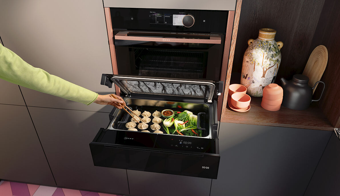 Neff präsentiert die erste Dampfschublade